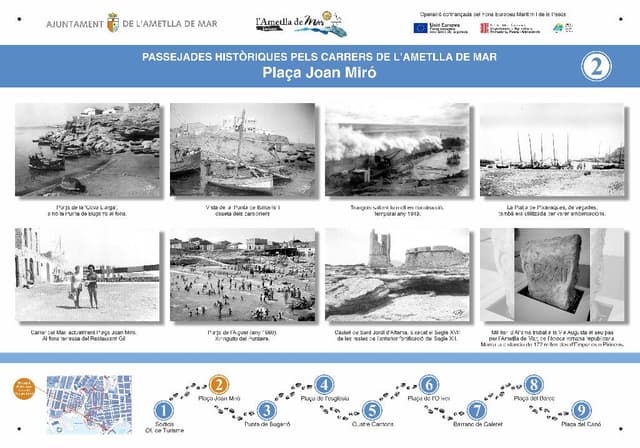 2. "Plaça Joan Miró" (L'Ametlla de Mar's History Route)